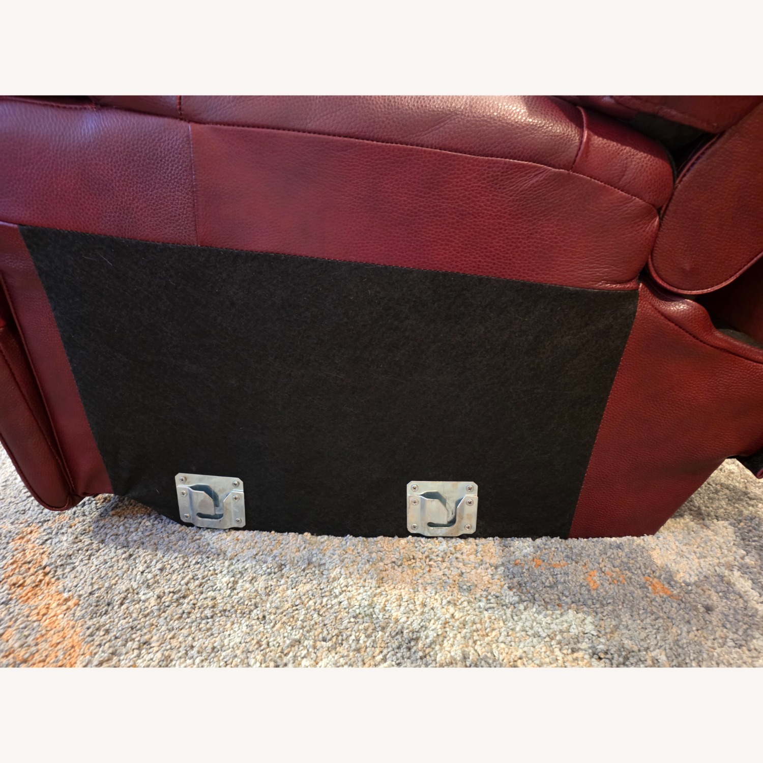 Quinton Red Leather 3+ Piece Sectional - image-4