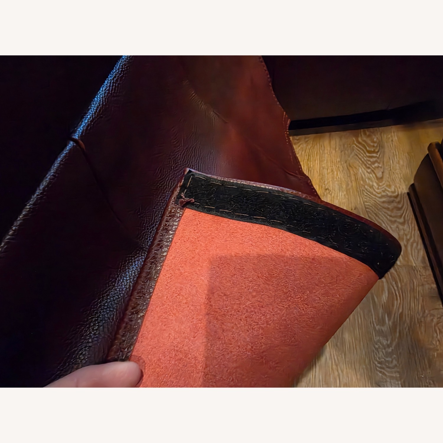 Quinton Red Leather 3+ Piece Sectional - image-10