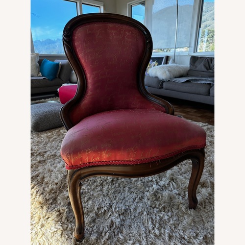 Used Vintage/Antique Red Accent Chair for sale on AptDeco