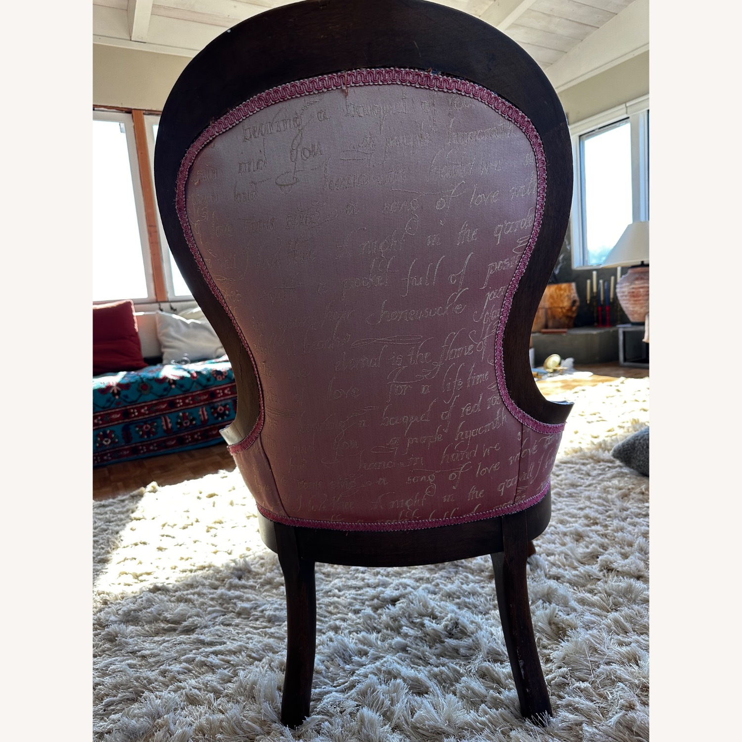 Vintage/Antique Red Accent Chair - image-7