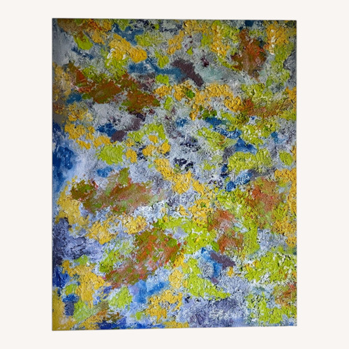 Used Abstract Mix Media Painting for sale on AptDeco