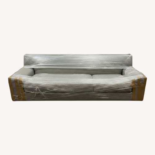 Used Light Gray Linen 3+ Seater Sofa for sale on AptDeco