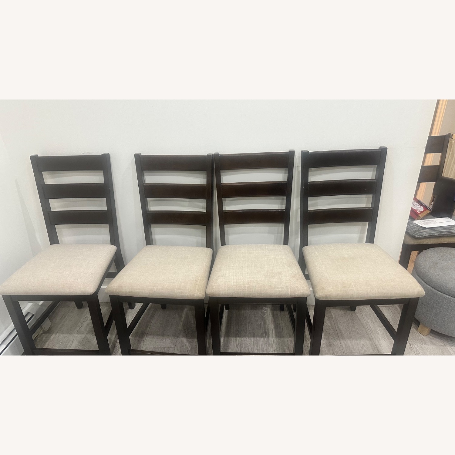 Costway Dark Brown Wood Dining Chairs - image-2