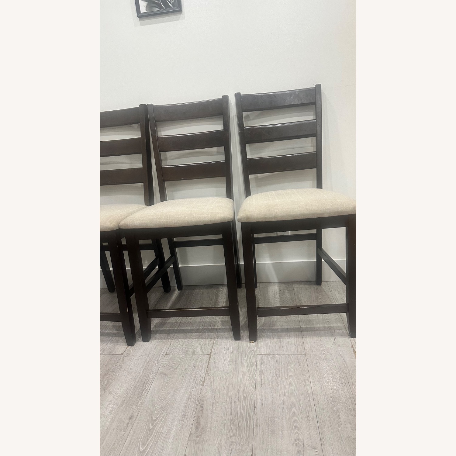 Costway Dark Brown Wood Dining Chairs - image-4