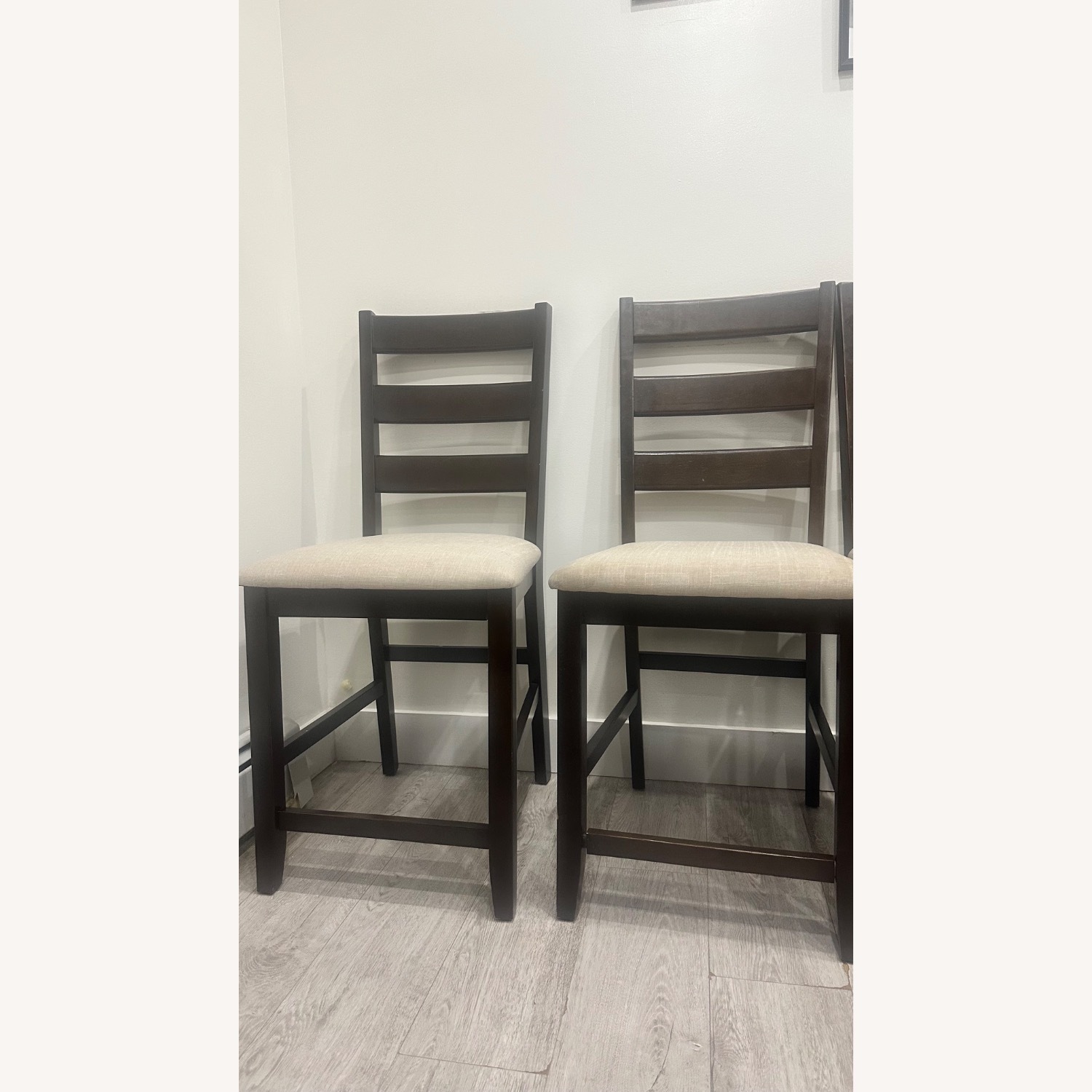 Costway Dark Brown Wood Dining Chairs - image-1