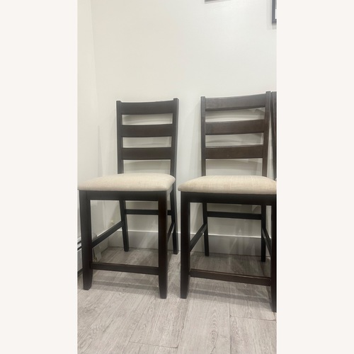 Used Costway Dark Brown Wood Dining Chairs for sale on AptDeco
