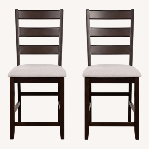 Used Costway Dark Brown Wood Dining Chairs for sale on AptDeco