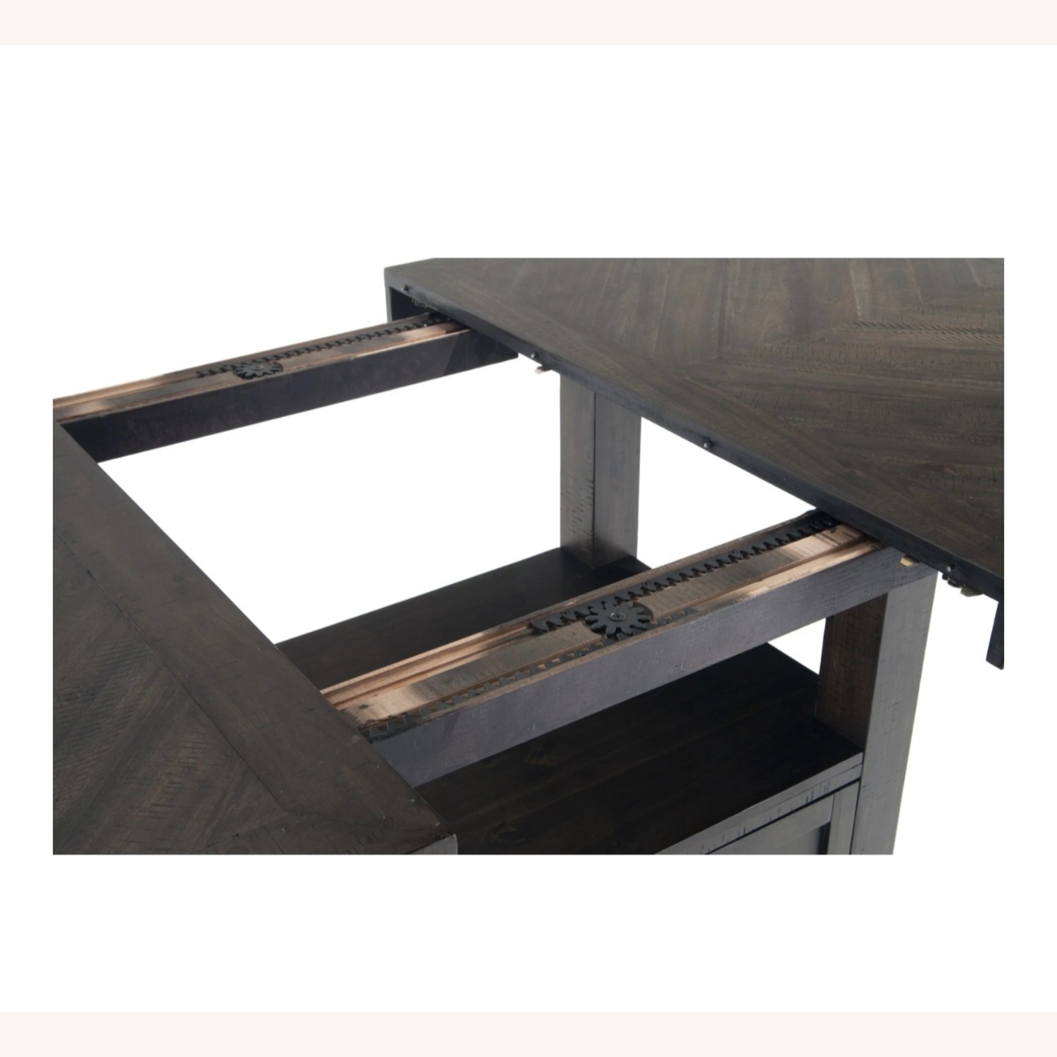 Ashley Furniture Dark Brown Wood Dining Set - image-4