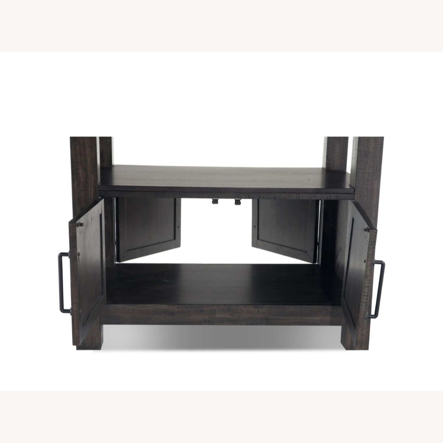 Ashley Furniture Dark Brown Wood Dining Set - image-5