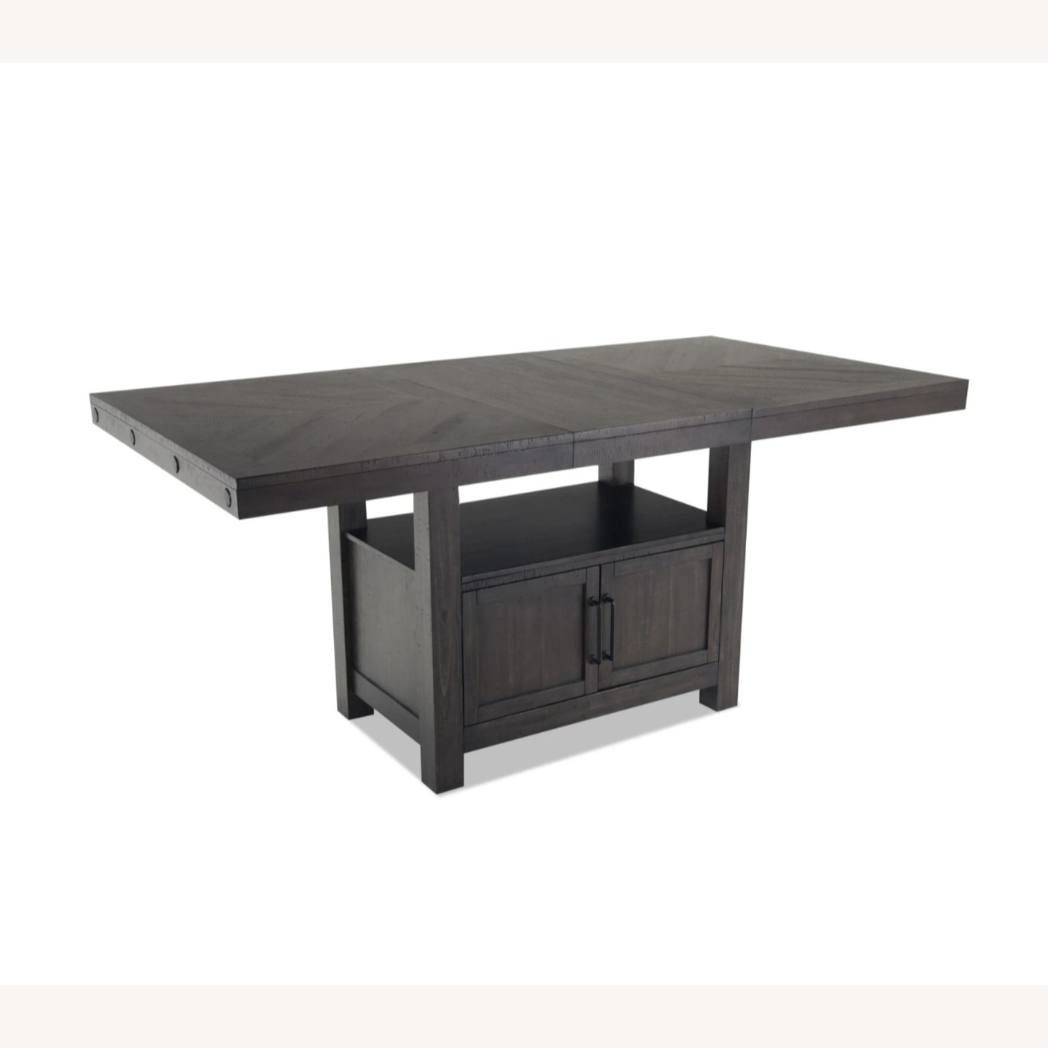 Ashley Furniture Dark Brown Wood Dining Set - image-3