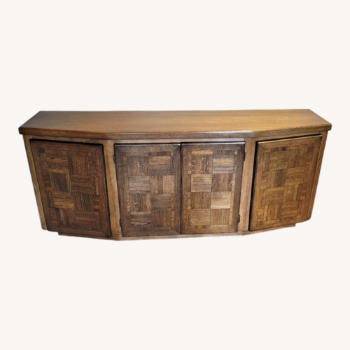 Used Walnut Wood 68.5 inch Wide Media Console for sale on AptDeco