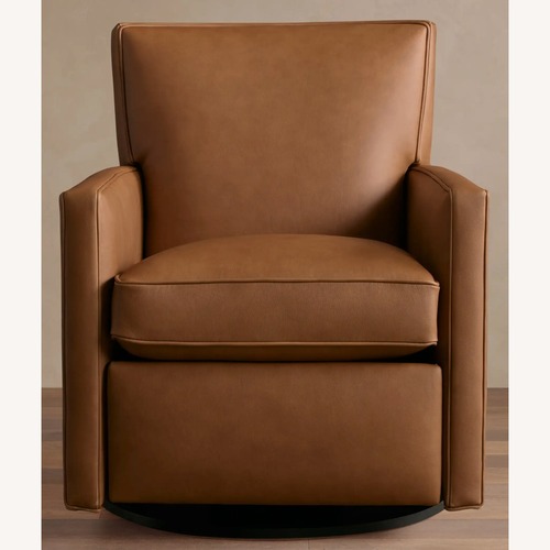 Used Rudy Leather Swivel Recliner for sale on AptDeco
