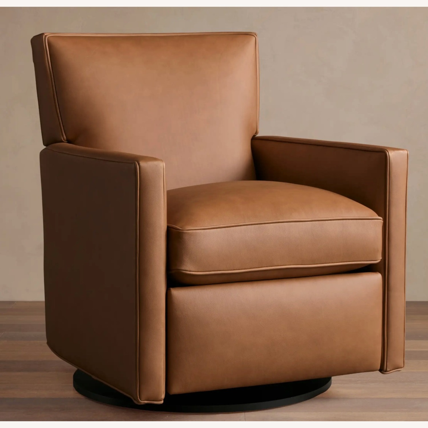 Rudy Leather Swivel Recliner - image-2