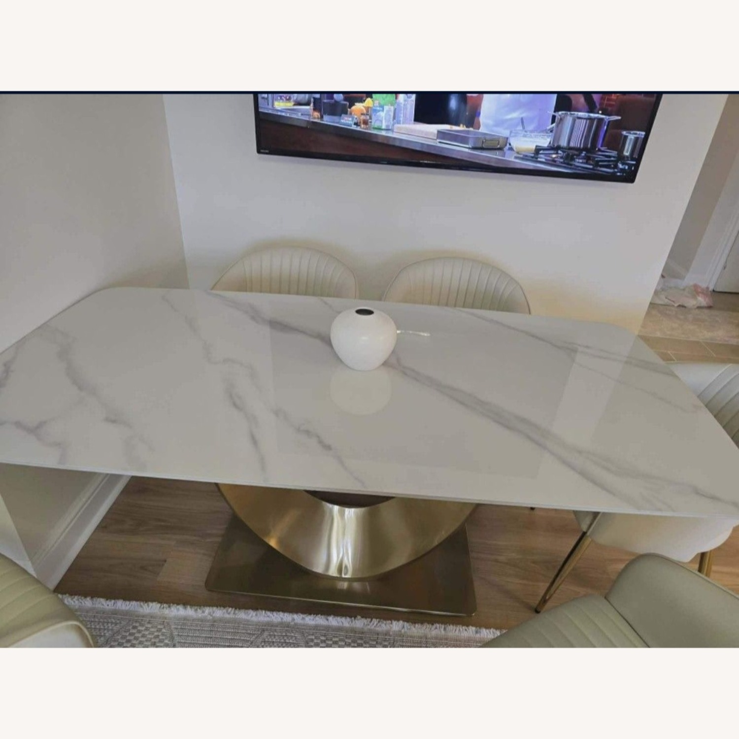 Amazon Marble Dining Table for 6  - image-2