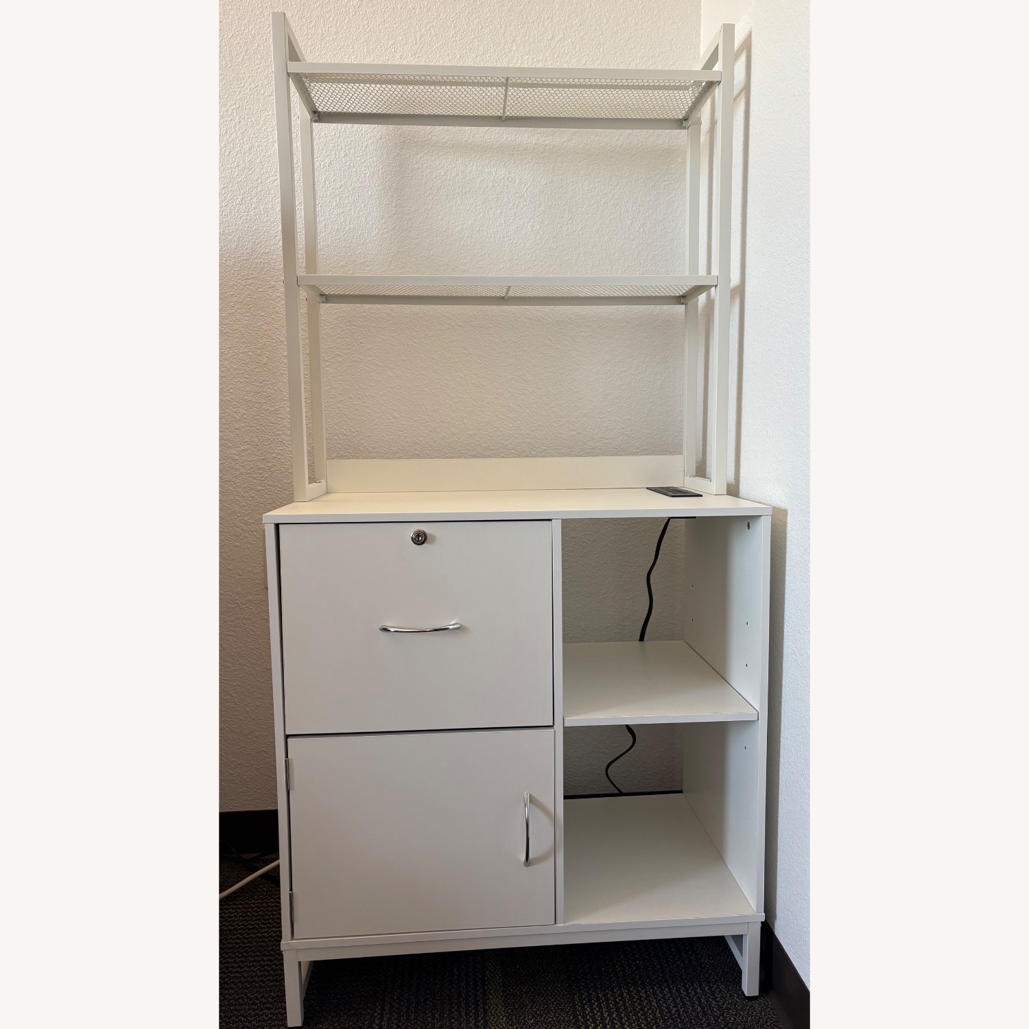 White Vertical Cabinet - image-1