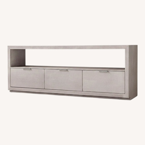 Used Restoration Hardware Clio Shagreen Wide Media Console for sale on AptDeco