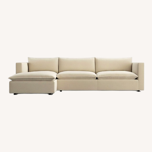 Used  Crate & Barrel Lotus Deep Sectional W Chaise for sale on AptDeco