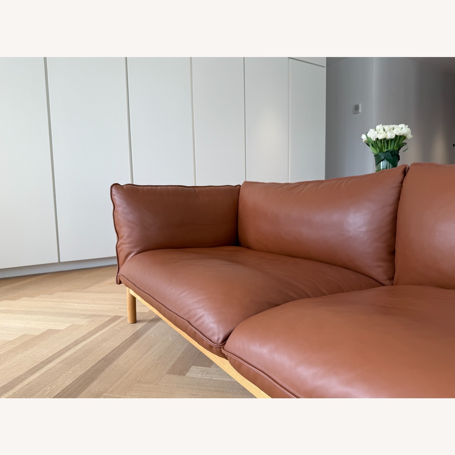  Hay Arbor 3-Seater Sofa, Oak/Cognac Leather - image-7