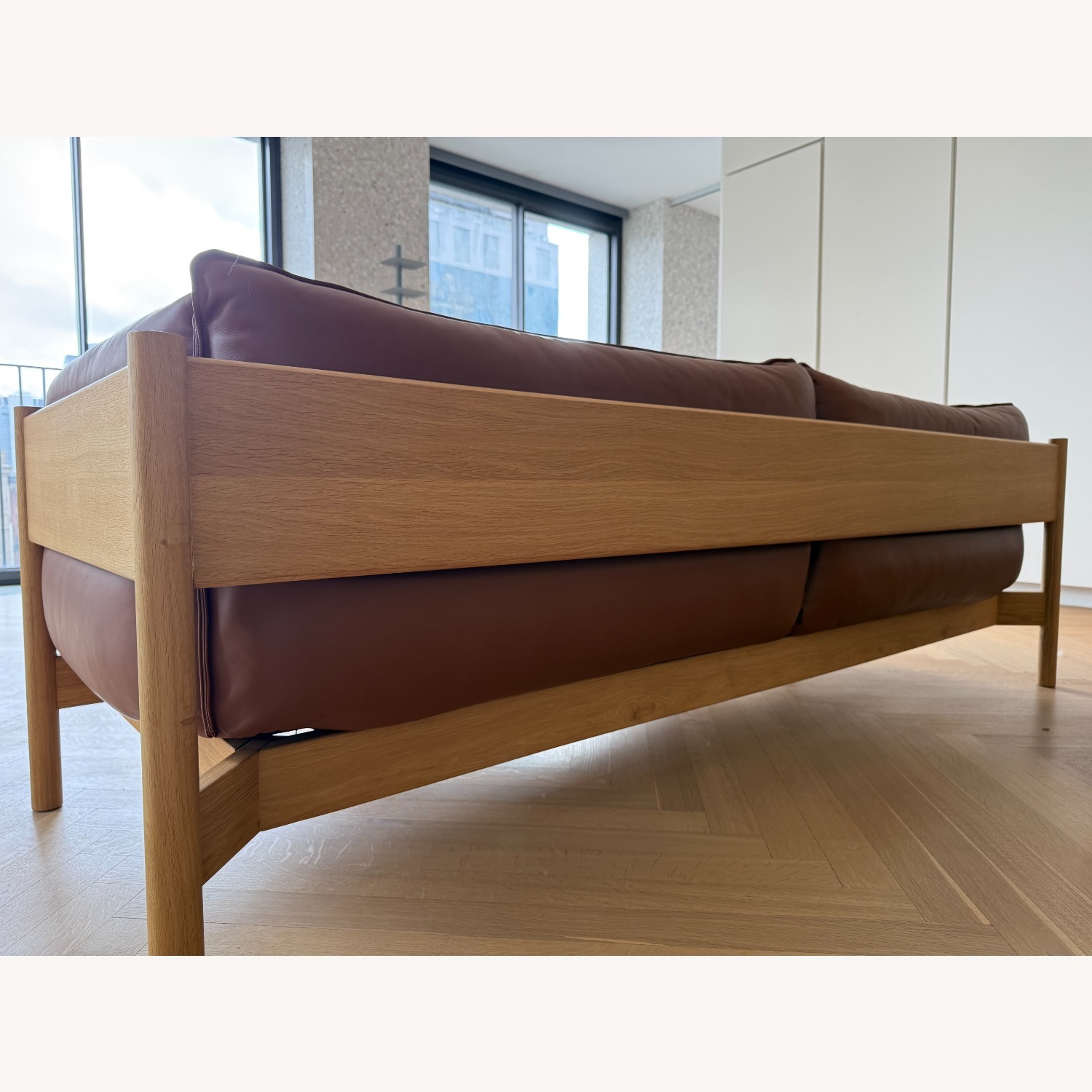  Hay Arbor 3-Seater Sofa, Oak/Cognac Leather - image-4