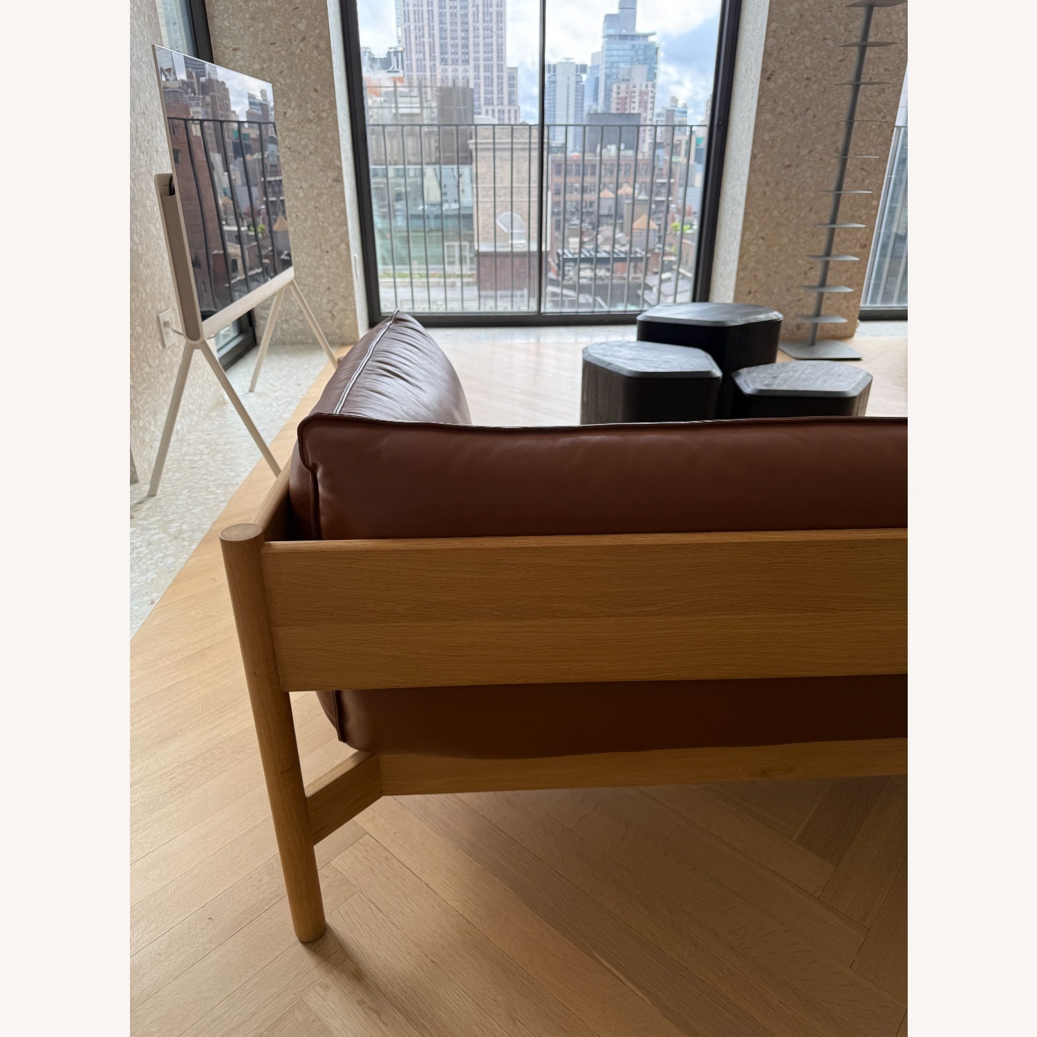  Hay Arbor 3-Seater Sofa, Oak/Cognac Leather - image-6