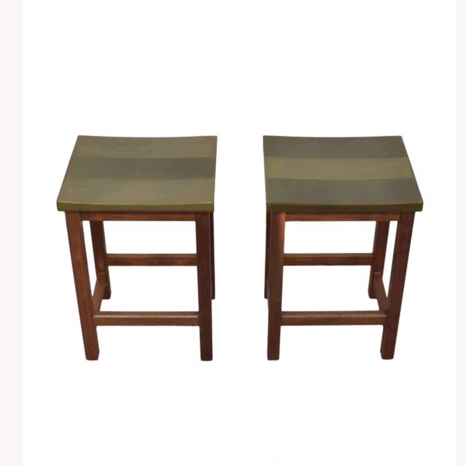 Vintage Backless Barstools - image-1