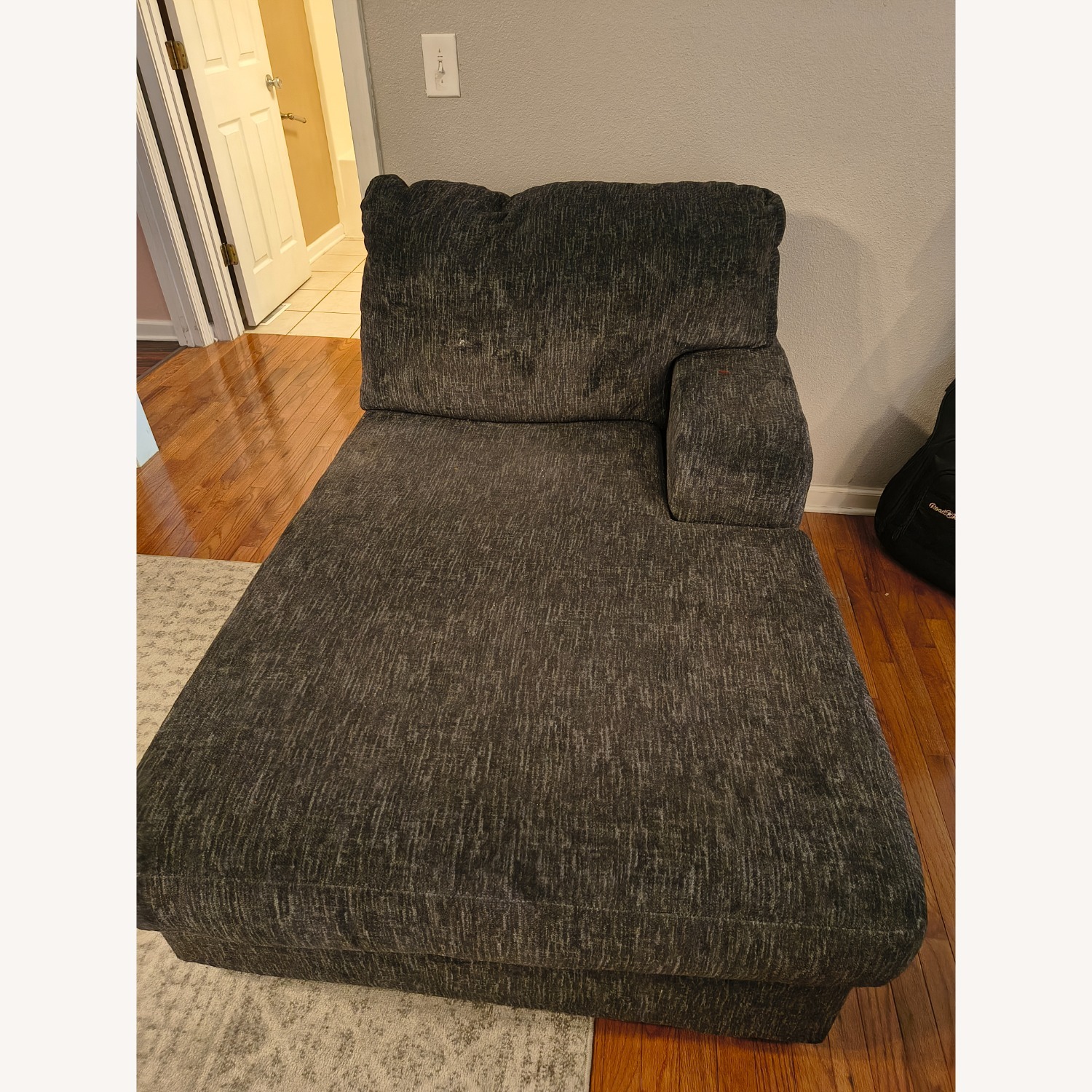 Ashley Furniture Black Hollyview Shadow Sectional - image-3