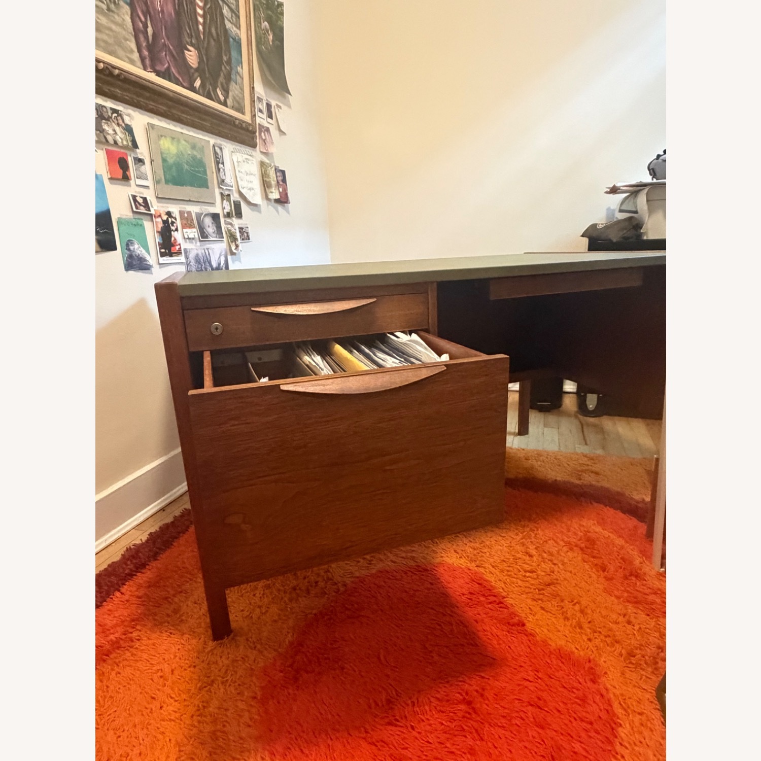 Jens Risom Dark Brown Desk - image-3