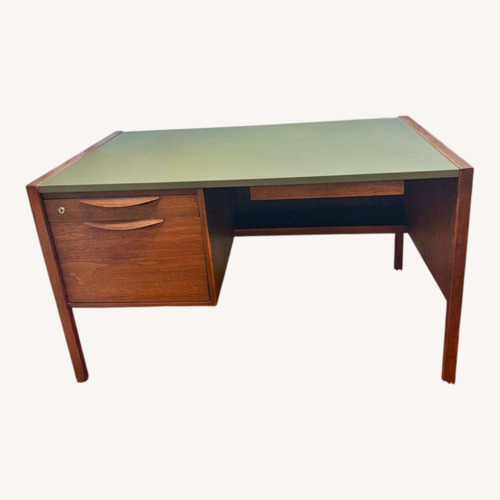 Used Jens Risom Dark Brown Desk for sale on AptDeco