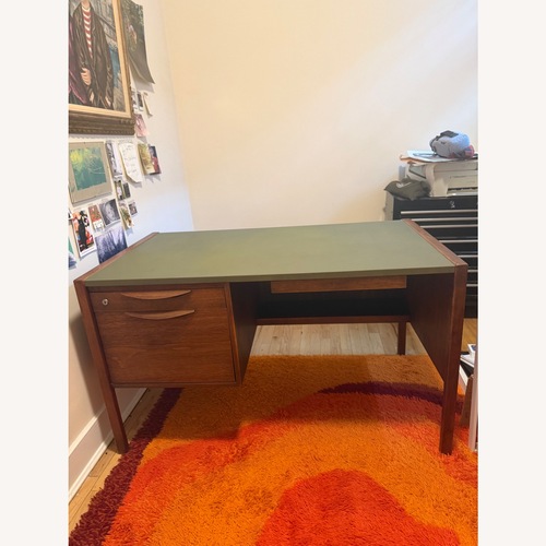 Used Jens Risom Dark Brown Desk for sale on AptDeco