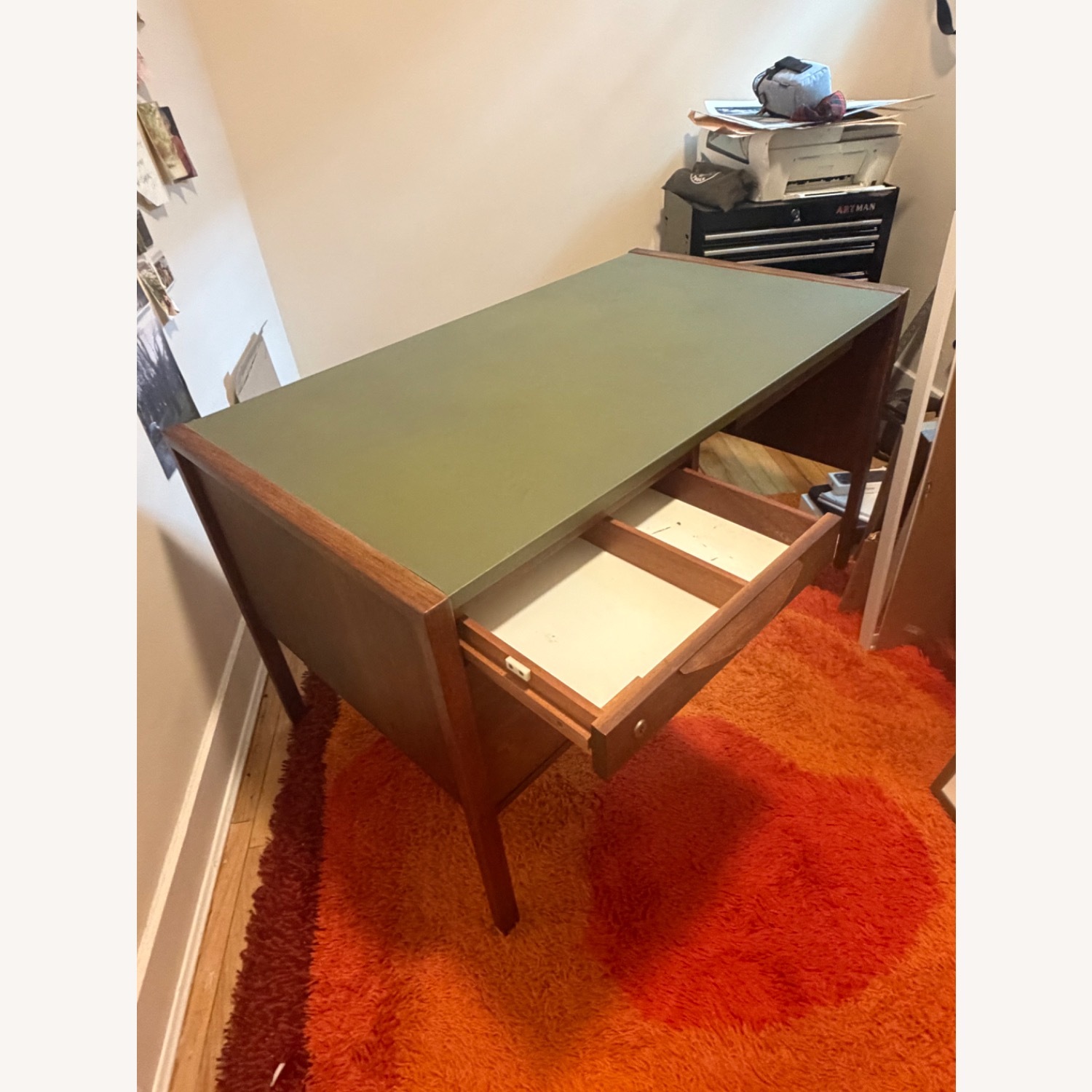 Jens Risom Dark Brown Desk - image-5