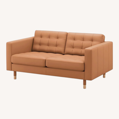 Used IKEA MORABO Leather Loveseat  for sale on AptDeco