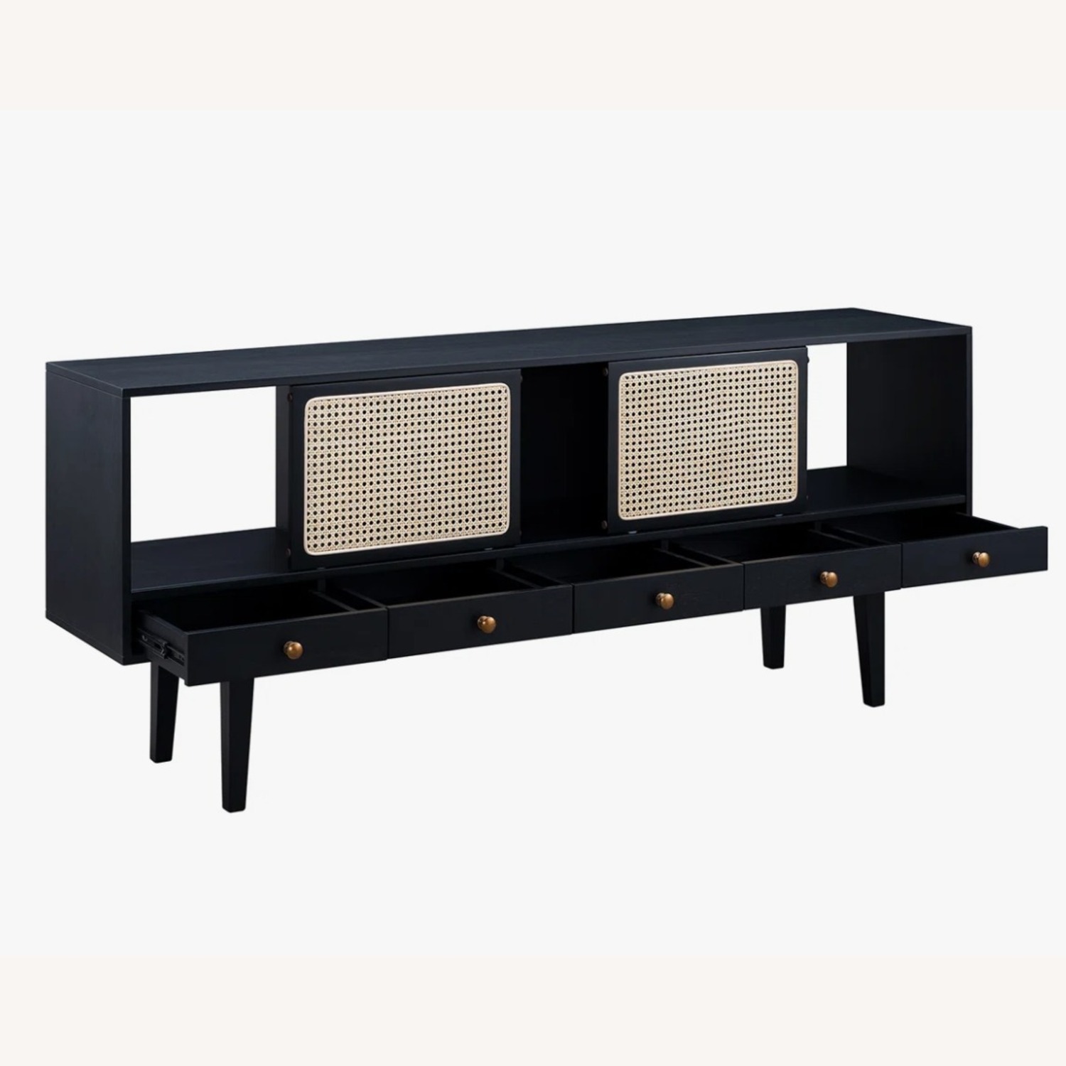 Walmart Cane TV Stand for TVs up to 78" - image-3