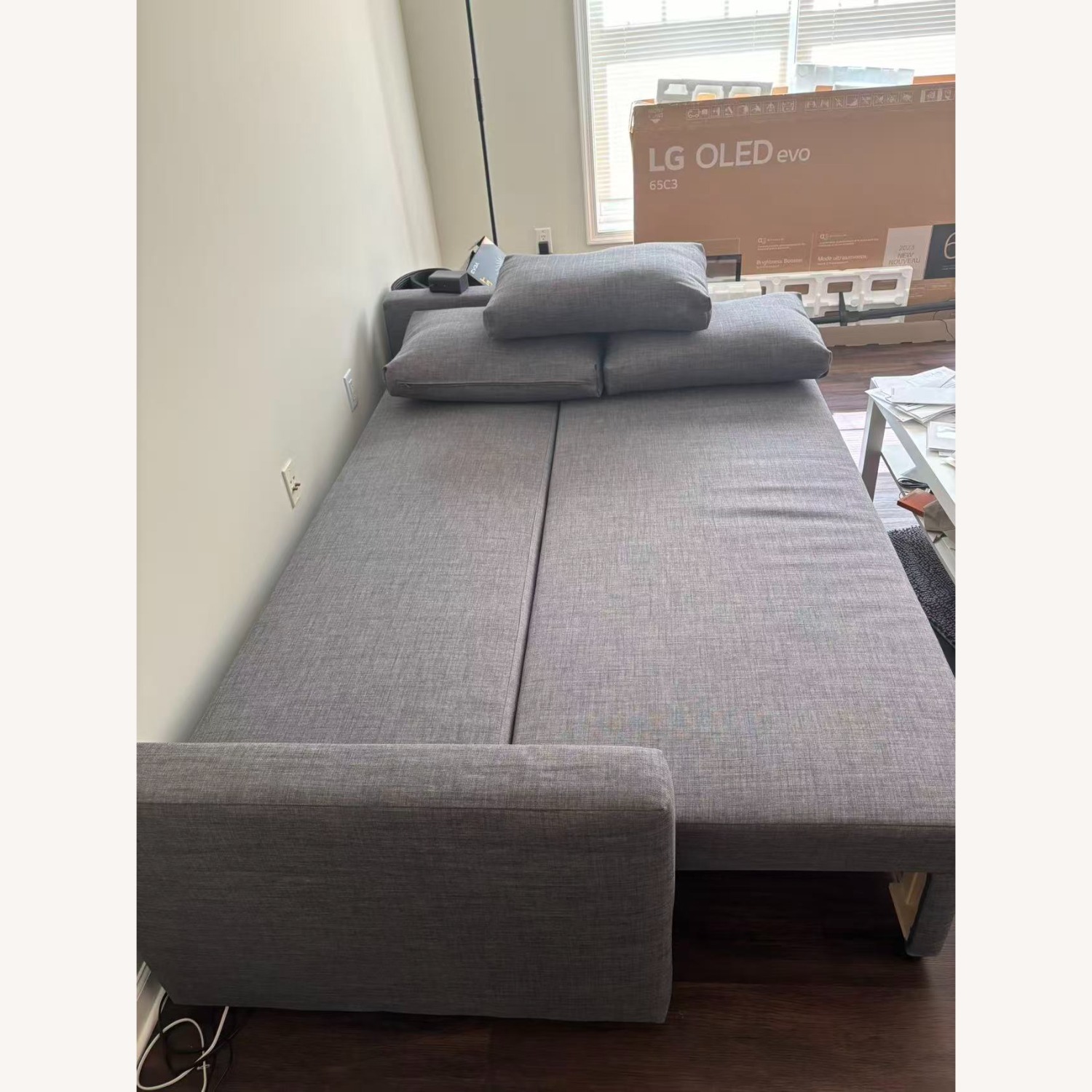 IKEA FRIHETEN Dark Gray Sleeper Sofa - image-4