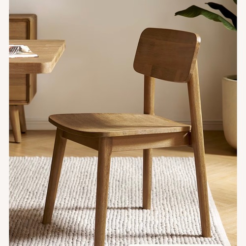 Used Castlery Seb Dark Brown Wood Dining Chairs for sale on AptDeco