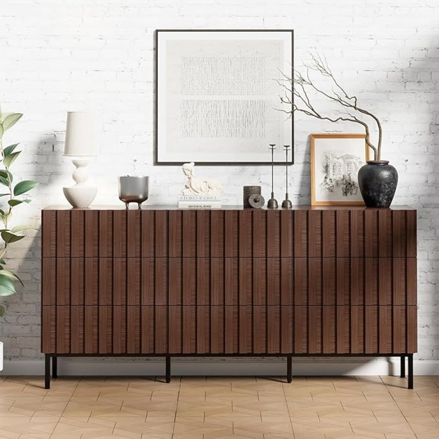 Wayfair Dark Brown Wood Dresser - image-5
