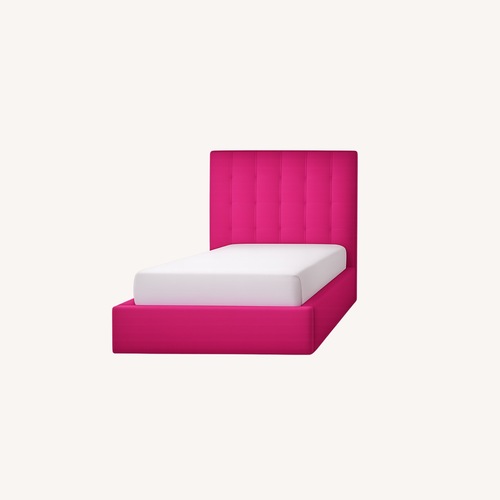 Used Room & Board Avery Hot Pink Twin Storage Bed for sale on AptDeco
