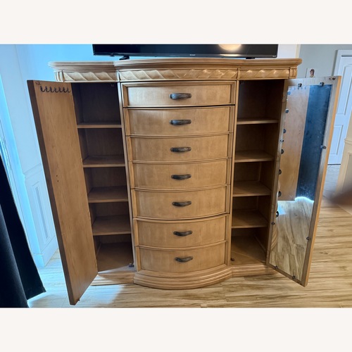 Used Bernhardt Furniture El Dorado Gold Wood Dresser for sale on AptDeco