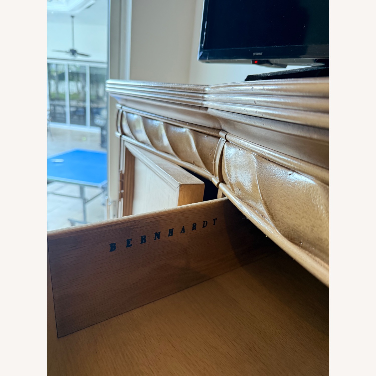 Bernhardt Furniture El Dorado Gold Wood Dresser - image-4