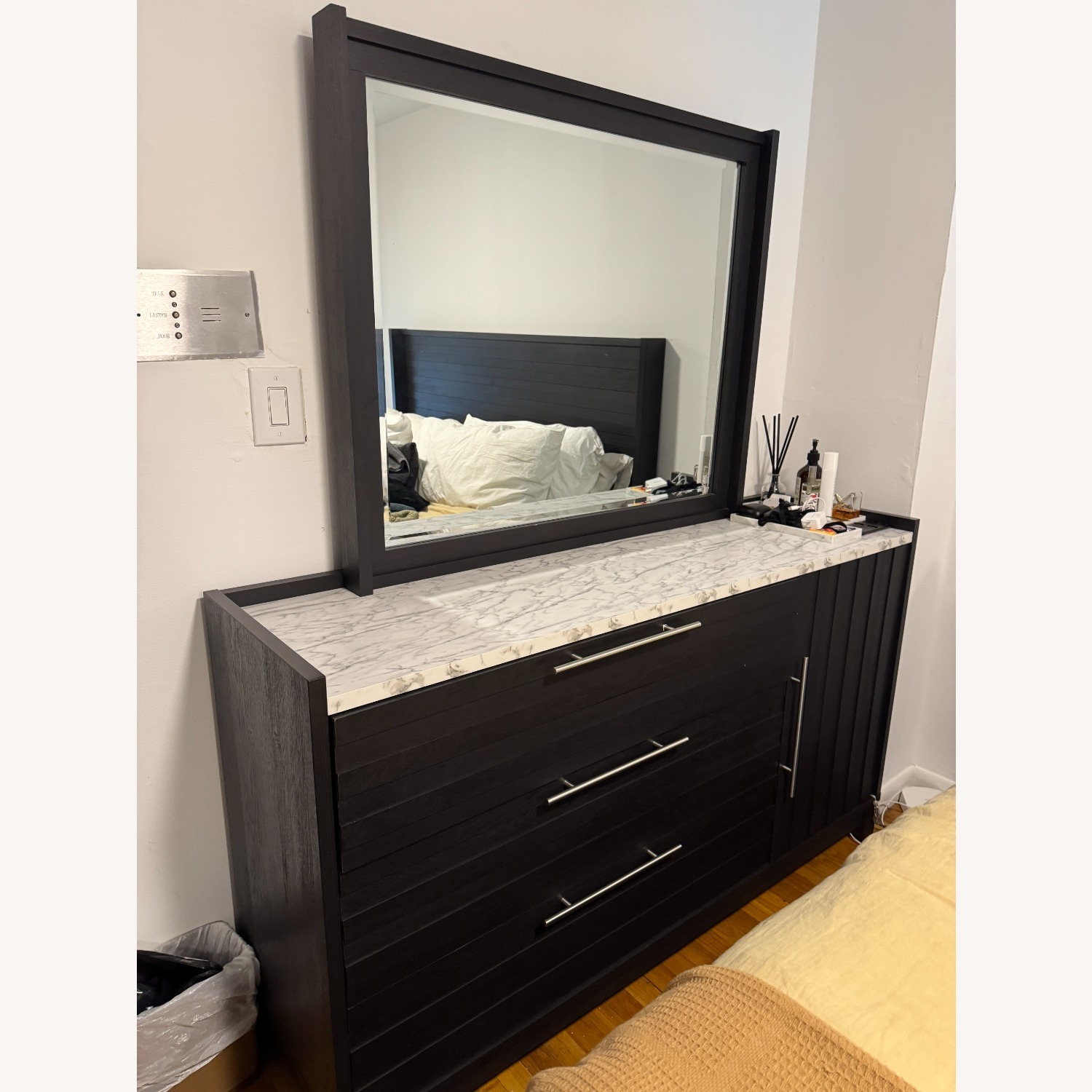 Solitude Espresso 3 Drawer Dresser & Mirror - image-2