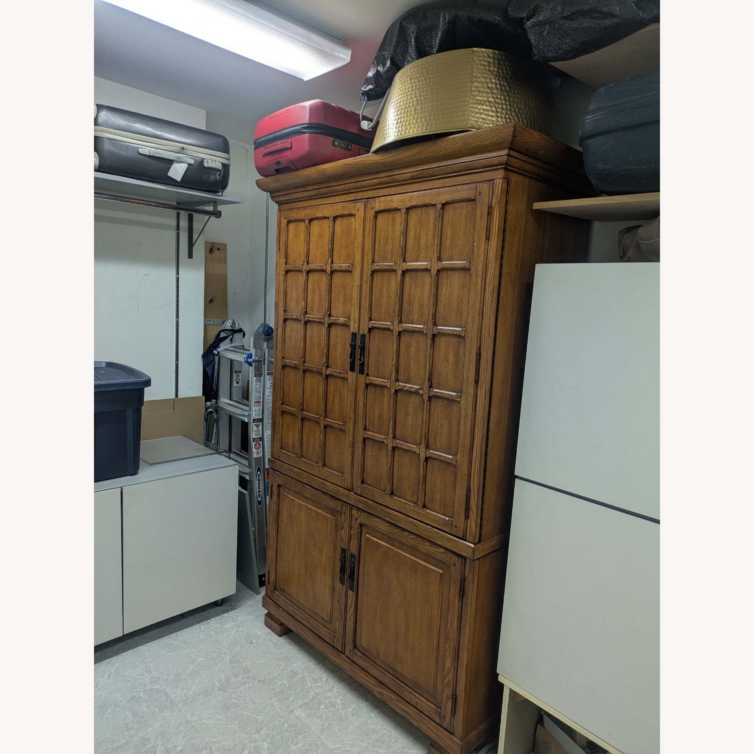 Dark Brown Armoire - image-5