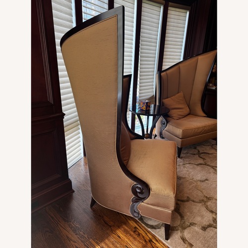 Used Christopher Guy Gold Fabric Accent Chairs for sale on AptDeco