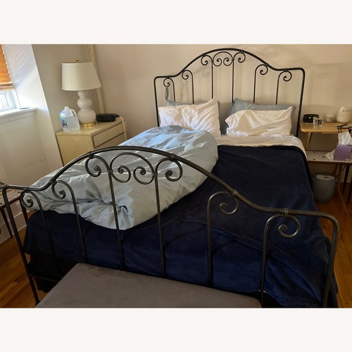 Used Charles P. Rogers Breton Iron Queen Bed for sale on AptDeco