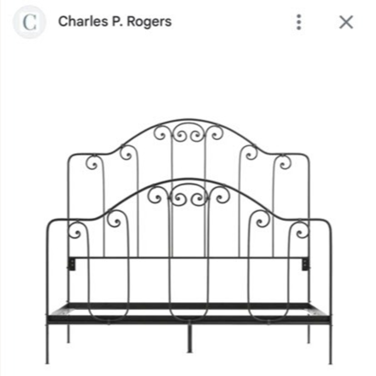 Charles P. Rogers Breton Iron Queen Bed - image-5