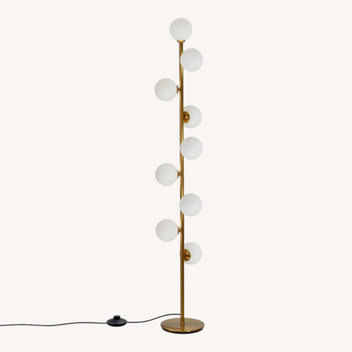 Used Wayfair Gold Floor Lamp for sale on AptDeco