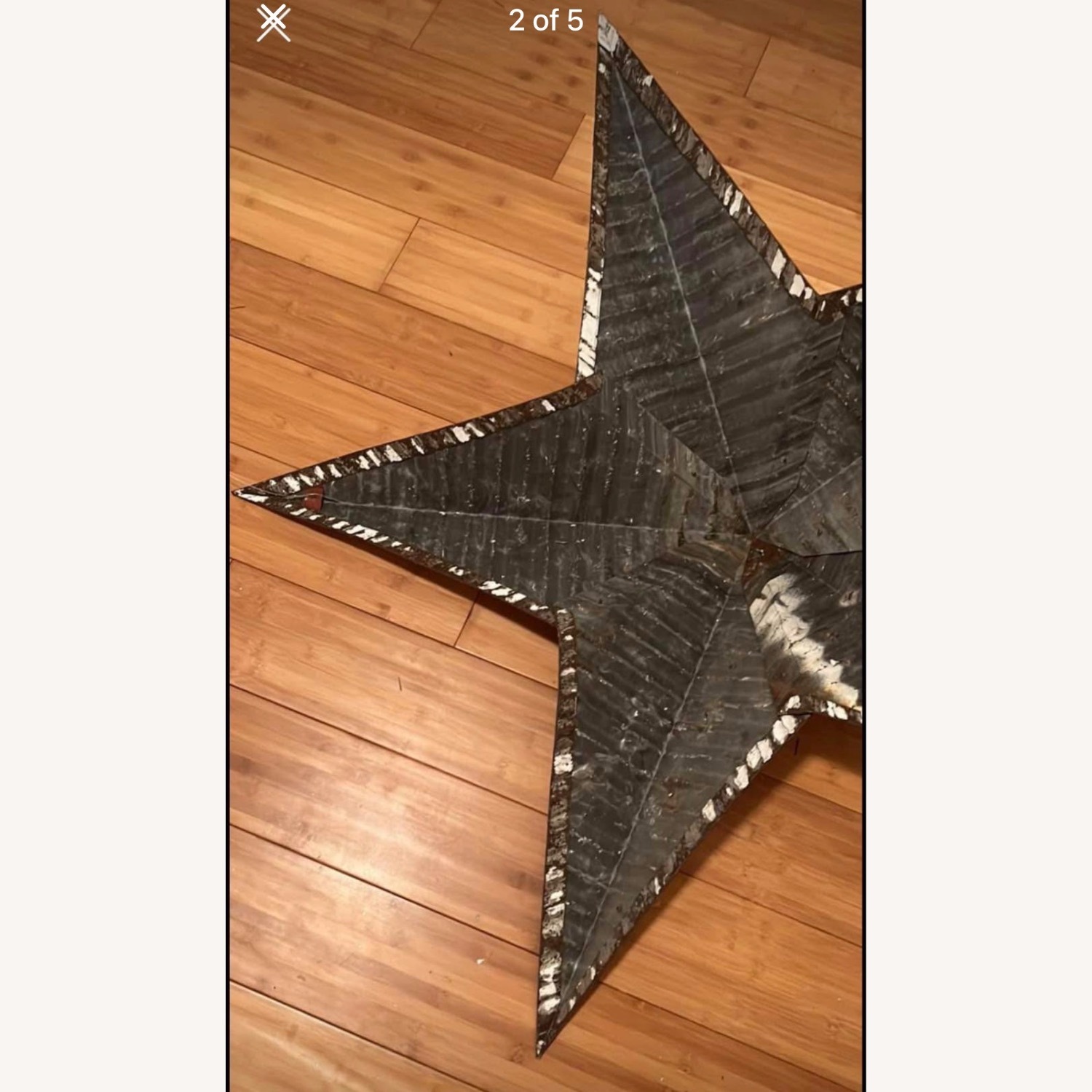 White Metal Barn Star Décor - image-2