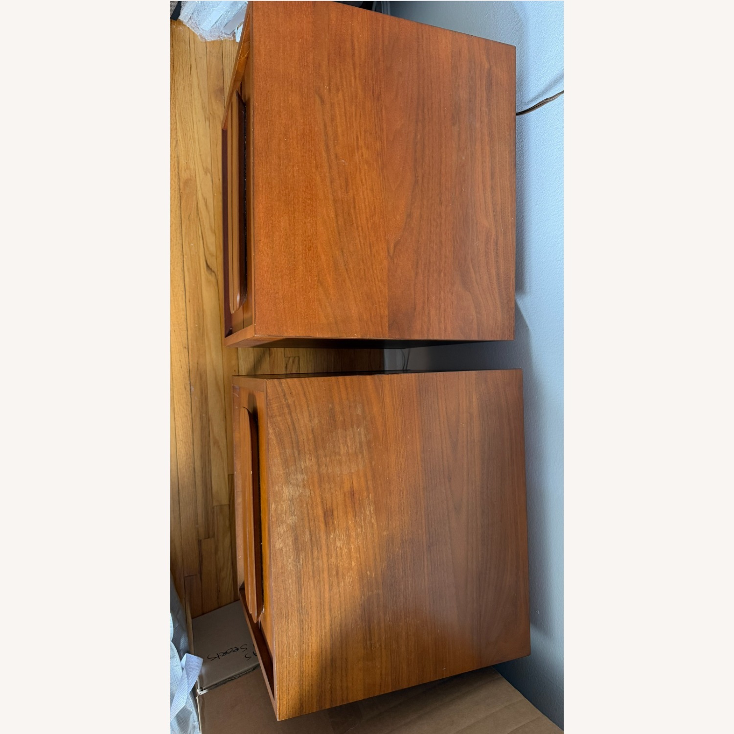 West Elm Dark Brown Gemini Nightstands (18") - image-3