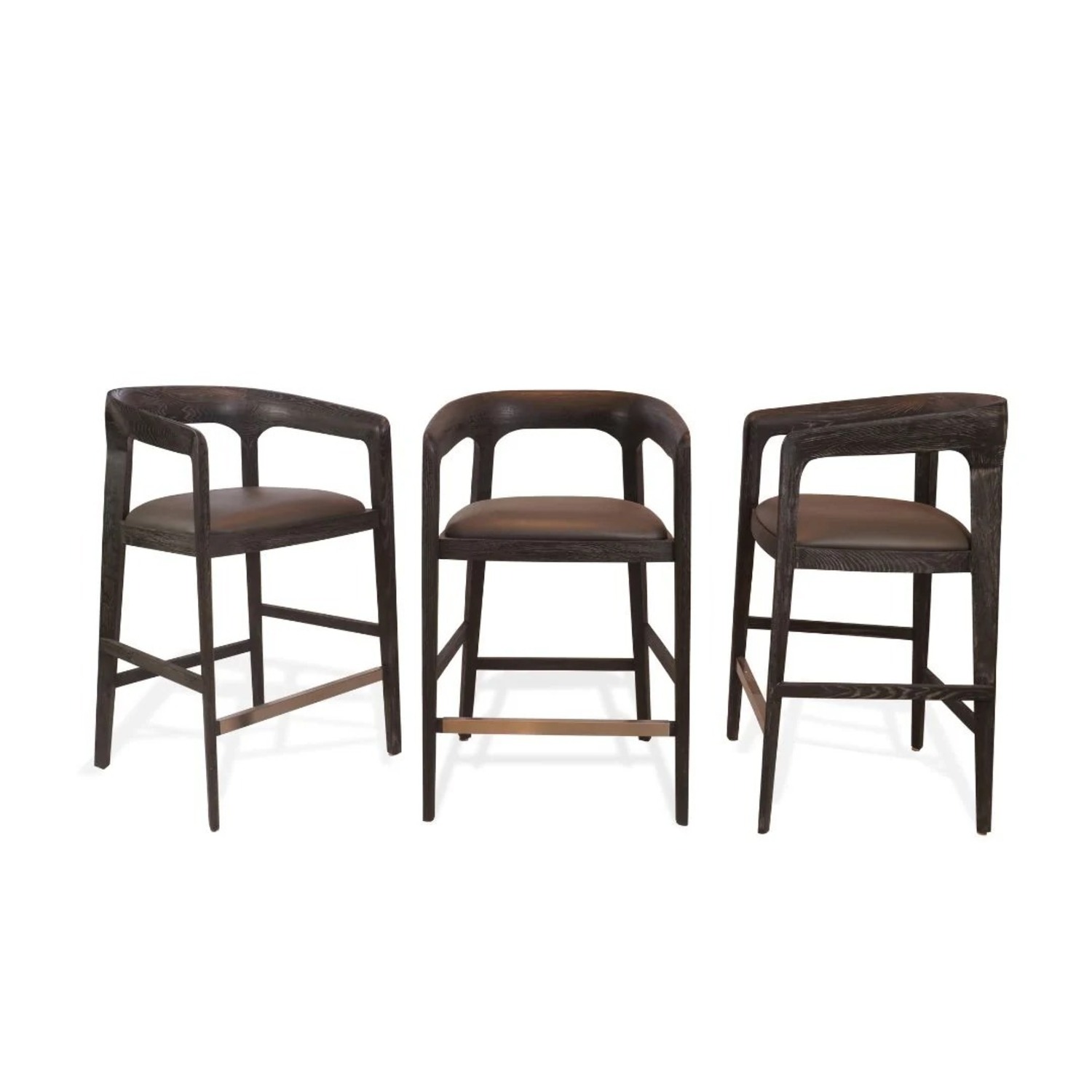 Interlude Kendra Counter Stools, Set of 3 - image-9