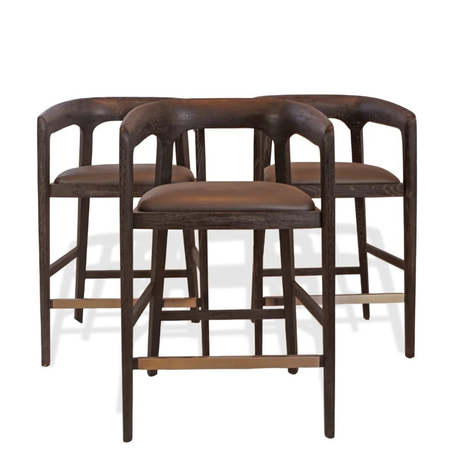 Interlude Kendra Counter Stools, Set of 3 - image-10