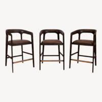 Interlude Kendra Counter Stools, Set of 3