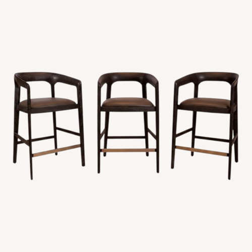 Used Interlude Kendra Counter Stools, Set of 3 for sale on AptDeco